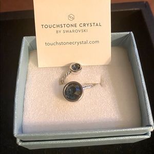 Touchstone Crystal Curled Up Ring- montage